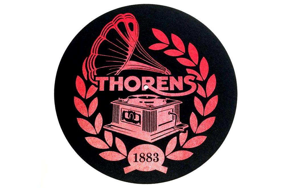 Podložka Thorens Felt Platter Mat  Red/ Black – Obrázok 2