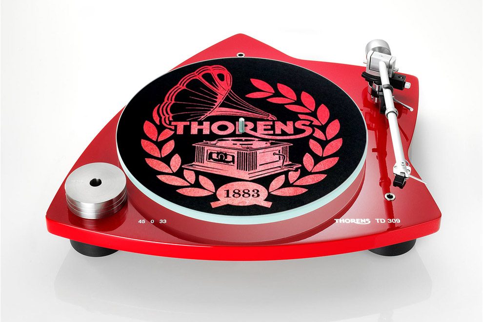 Podložka Thorens Felt Platter Mat  Red/ Black – Obrázok 3