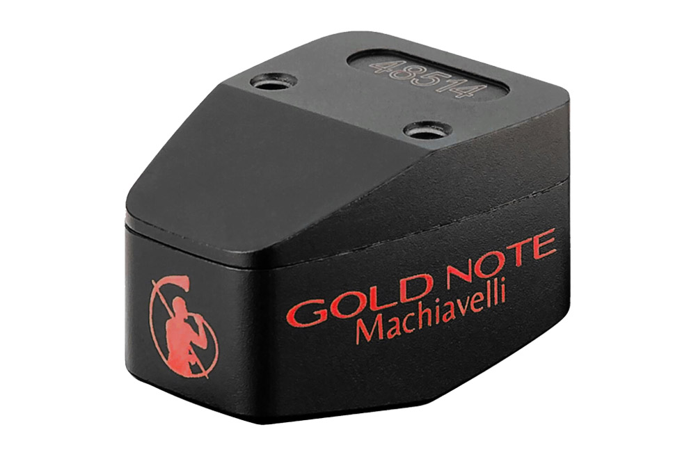 Gold-Note-Machiavelli-Red - špičková HiFI gramofónová MC prenoska s vysokým výstupom a mikro eliptickým hrotom