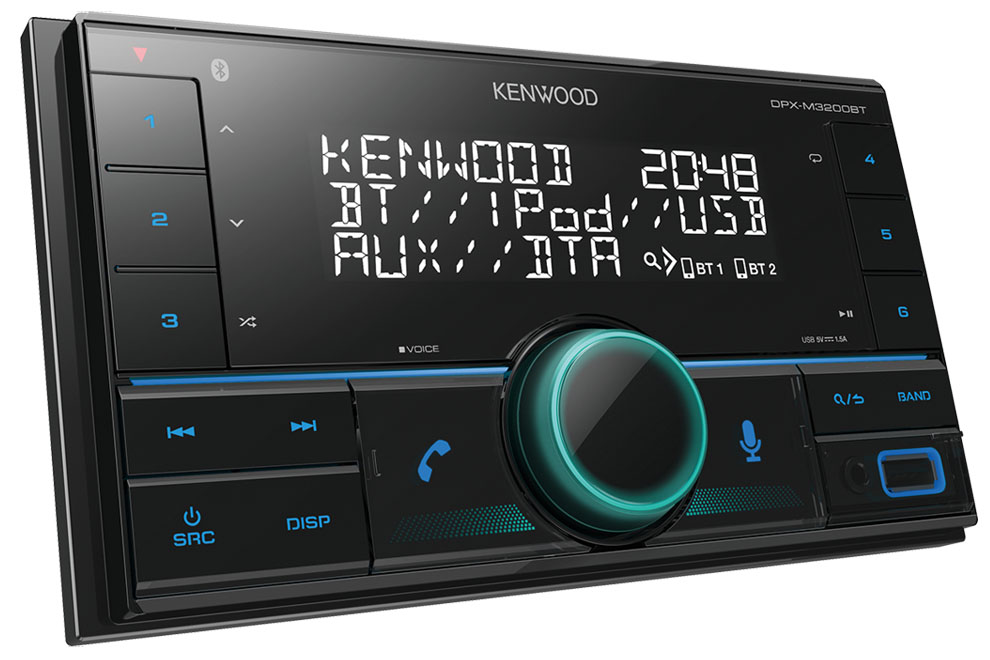 Kenwood-DPX-M3200BT - 2DIN autorádio bez CD mechaniky, s USB prehrávačom a Bluetooth
