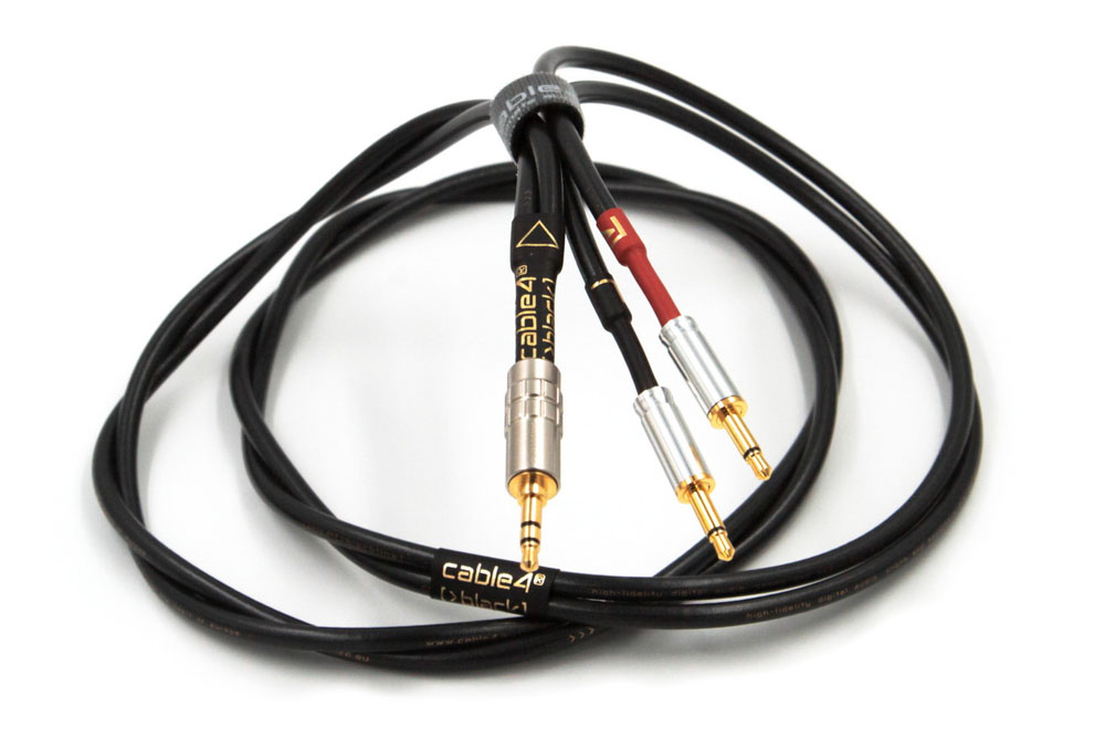cable4-black-headphone - High-Endový analógový slúchadlový kábel s variabilnými koncovkami na oboch stranách