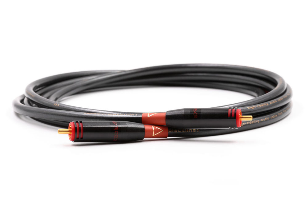 cable4-black-sub-rca-rca - High-Endový pseudo-symetrický prepojovací mono RCA kábel pre subwoofer