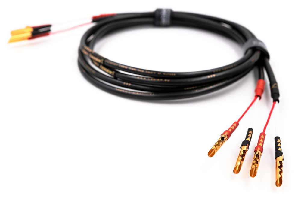 cable4-black-x-speaker - reproduktorové káble s banánkovými koncovkami pre HiFi reproduktory