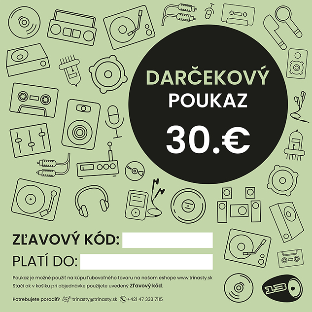 darcekovy gift voucher trinasty green 30 eur Darčekový poukaz 30€ – Obrázok 1