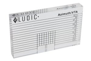 Ludc-Azimuth-tonearm-VTA-cartridge-ruler - šablóna pre nastavenie VTA a azimutu ramena a prenosky