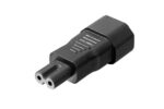 gigawatt-IEC320-C7 - vysokokvalitný adaptér, ktorý je možné použiť pre pripojenie napájacích káblov s konektorom C13 (IEC320) do zariadení so vstupom C7