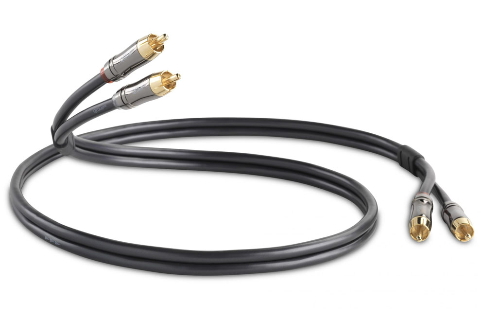 qed-performance-audio-graphite-2rca-2rca - kvalitný prepojovací audio kábel s 2x rca ukončením na oboch stranách