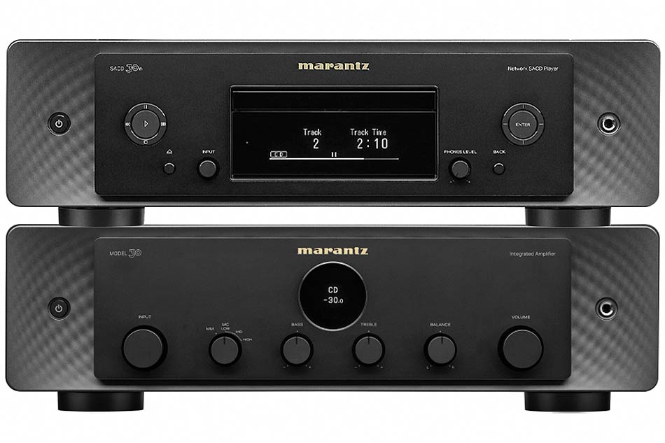 marantz-model-50-plus-cd50n-stereo-set-black Marantz Model 50 + CD 50n - Stereo Set – Obrázok 1