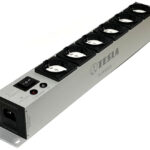 tesla-te-pf6dcb - HiFI 6-zásuvkový distribučný blok s dvoma prevádzkovými režimami