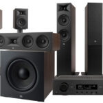 jbl-cinema-ma710-5-1-jbl-reproset - cenovo zvýhodnený 5.1 kinoset ideálny pre hudbu, hry aj filmy, pozostávajúci zo zosilňovača, stĺpových reproduktorov, regálových reproduktorov, centrálneho reproduktora, aktívneho subwoofera a páru reprostojanov