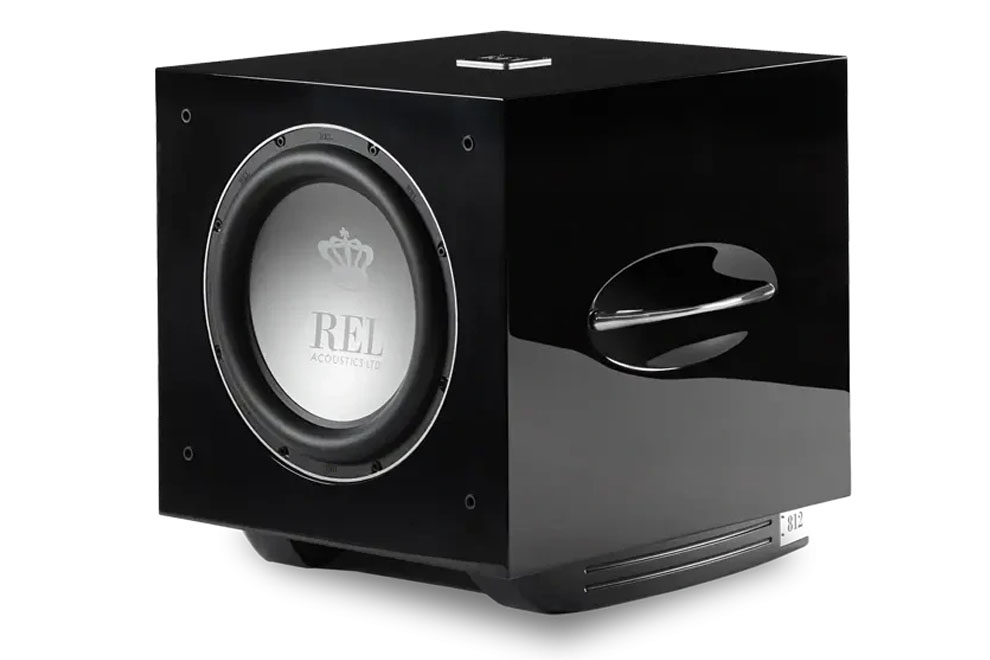 rel-s-812-black rel-s-812 - 12" aktívny subwoofer, ktorý ponúka referenčnú úroveň basov pre hudbu a domáce kino s NextGen5 zosilňovačom
