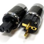 tesla-carbon-te90g - pár pozlátených sieťových konektorov 16/250V