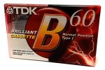 tdk-b-60 - magnetofónová kazeta s dĺžkou 60 minút