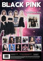 Nástenný kalendár 2026 - Black Pink / A3 – Obrázok 2