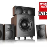 wharfedale-dx-3-hcp - atraktívny a mimoriadne kompaktný 5.1-kanálový set reproduktorov zložený z centra, 4 satelitných reproduktorov a aktívneho subwoofra