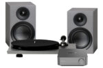 pro-ject-stereo-set-phono-streaming - komplexný "all-in-one" stereo systém, ktorý zahŕňa gramofón, reproduktory a streamovací zosilňovač WiiM