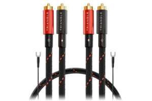 triangle-red-2rca-2rca - analógový stereo kábel s RCA koncovkami a uzemňovacím vodičom