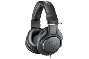 audio-technica-ath-m20x - najdostupnejší model z profesionálnej rady slúchadiel ATH-M v novej verzii s rozšíreným frekvenčným rozsahom a kvalitnejšou konštrukciou