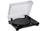 audio-technica-at-lpw50pb - manuálny remeňový gramofón s karbónovým ramenom a vstavaným phono predzosilňovačom