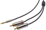 Lindy 3.5mm jack - 2x RCA Cinch M/M – Obrázok 3